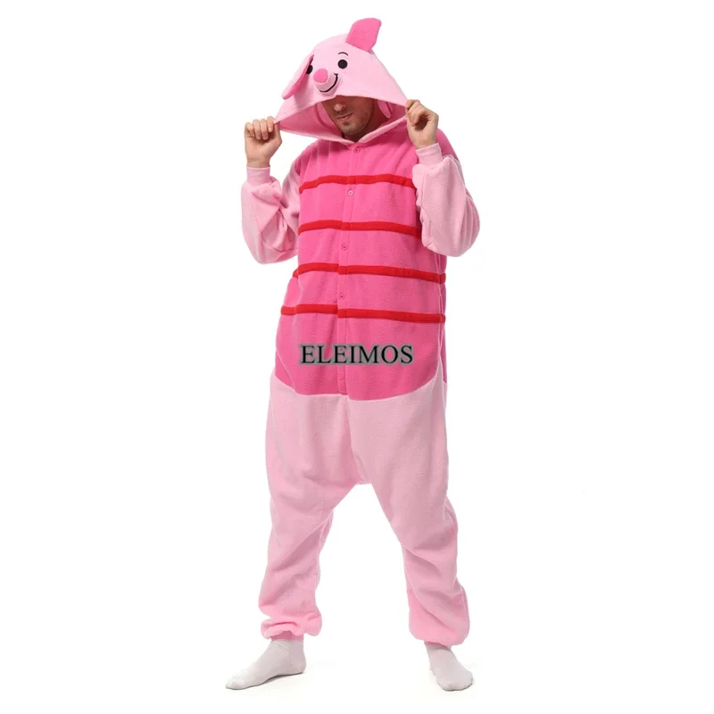 Pyjama Animal Kigurumi pour Halloween, Onesie, Dessin Animé, Tigre, Adulte, Femmes, Hommes, Homewear, Noël Cosplay, Costume de ix, média