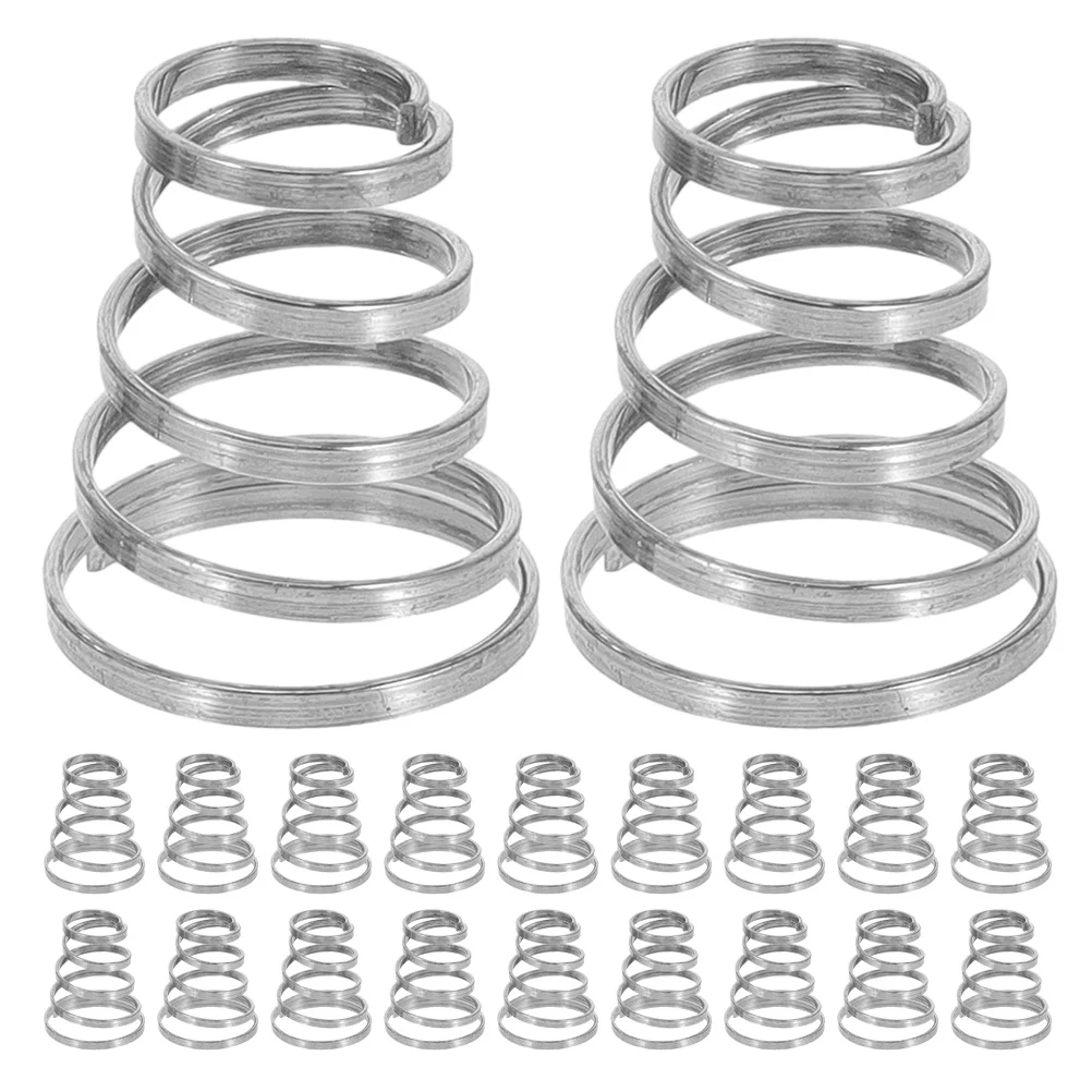 20 Pcs Wheel Quick Release Lever Spring Skewer Springs Component Mountain Bike Part Silver Hollow Shaft for Trainer Machine