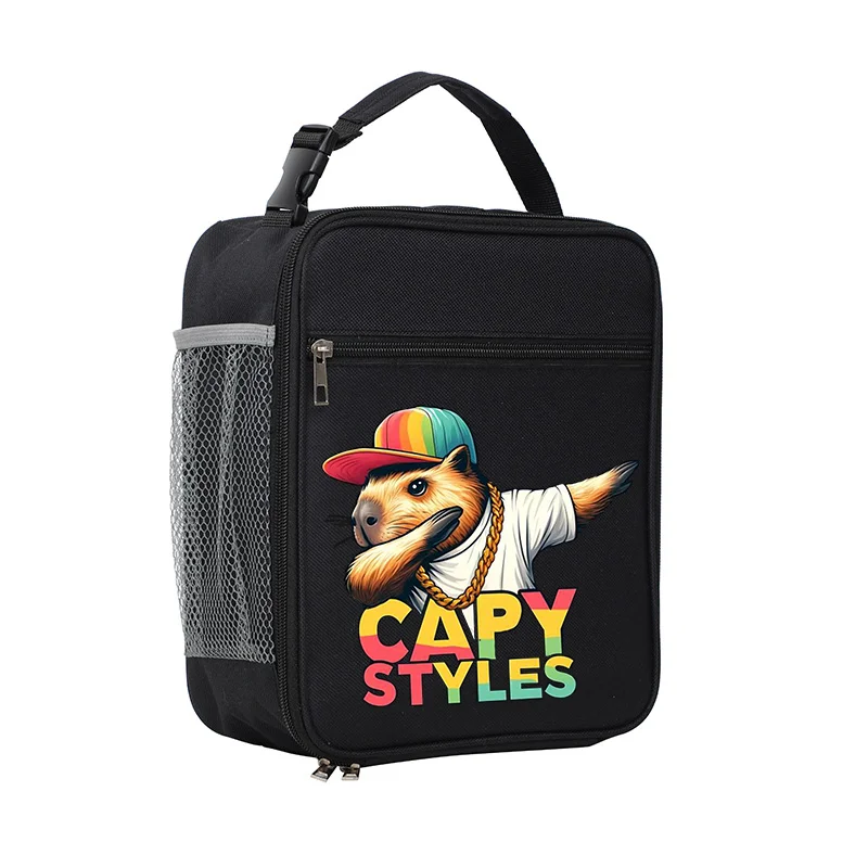 

Сумка для обеда Capy style, изоляционная сумка для бенто, сумка для риса из алюминиевой фольги, пакет для еды, пакет со льдом, студенческая сумка для обеда Bento
