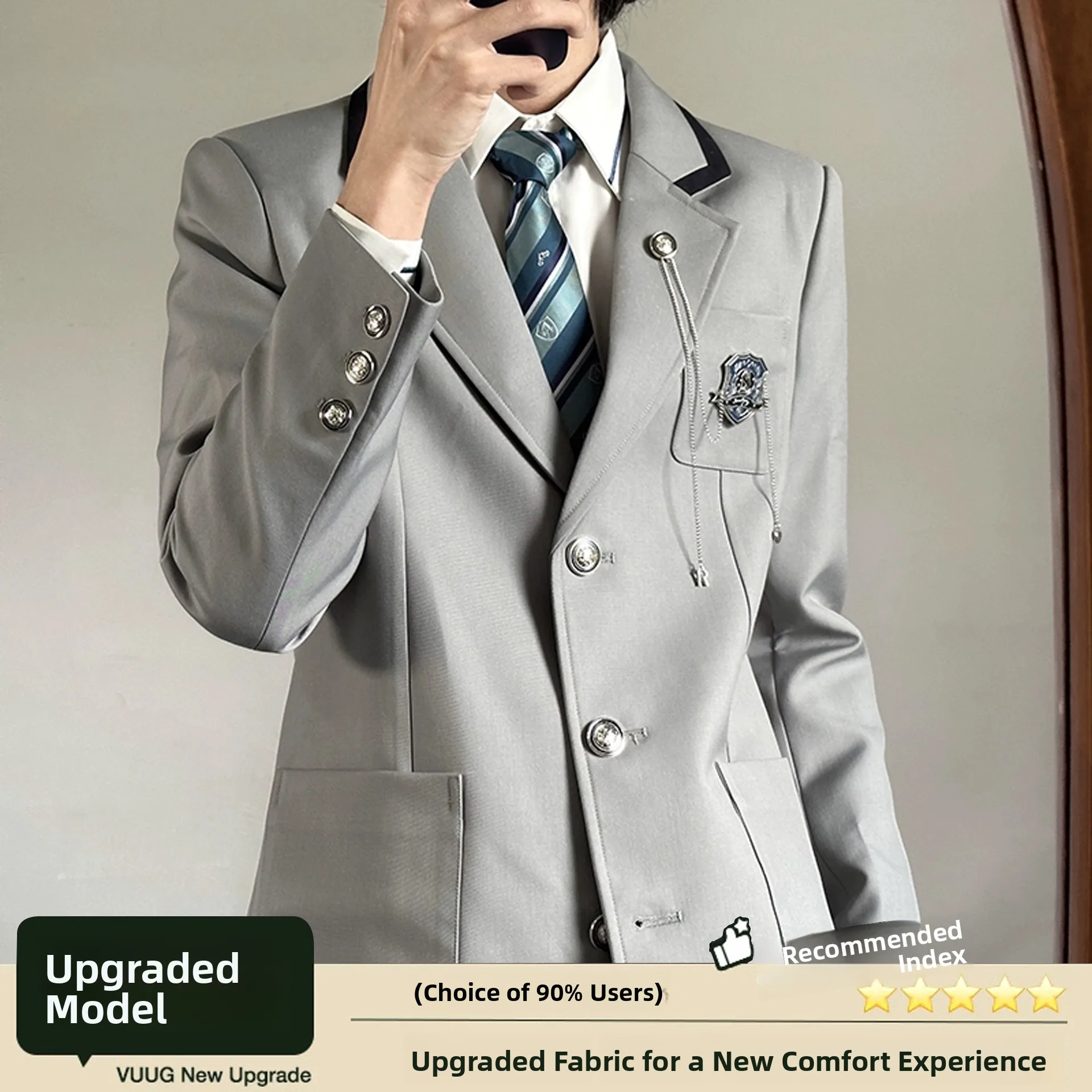 Gray [upgraded model comes with badge]
