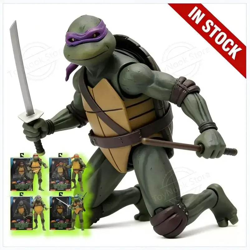 

HOT Ninja Turtle Anime Figure Neca 1990 Film Version Limited Edition Action Figurine Pvc Statue Room Ornament Birthday Gift