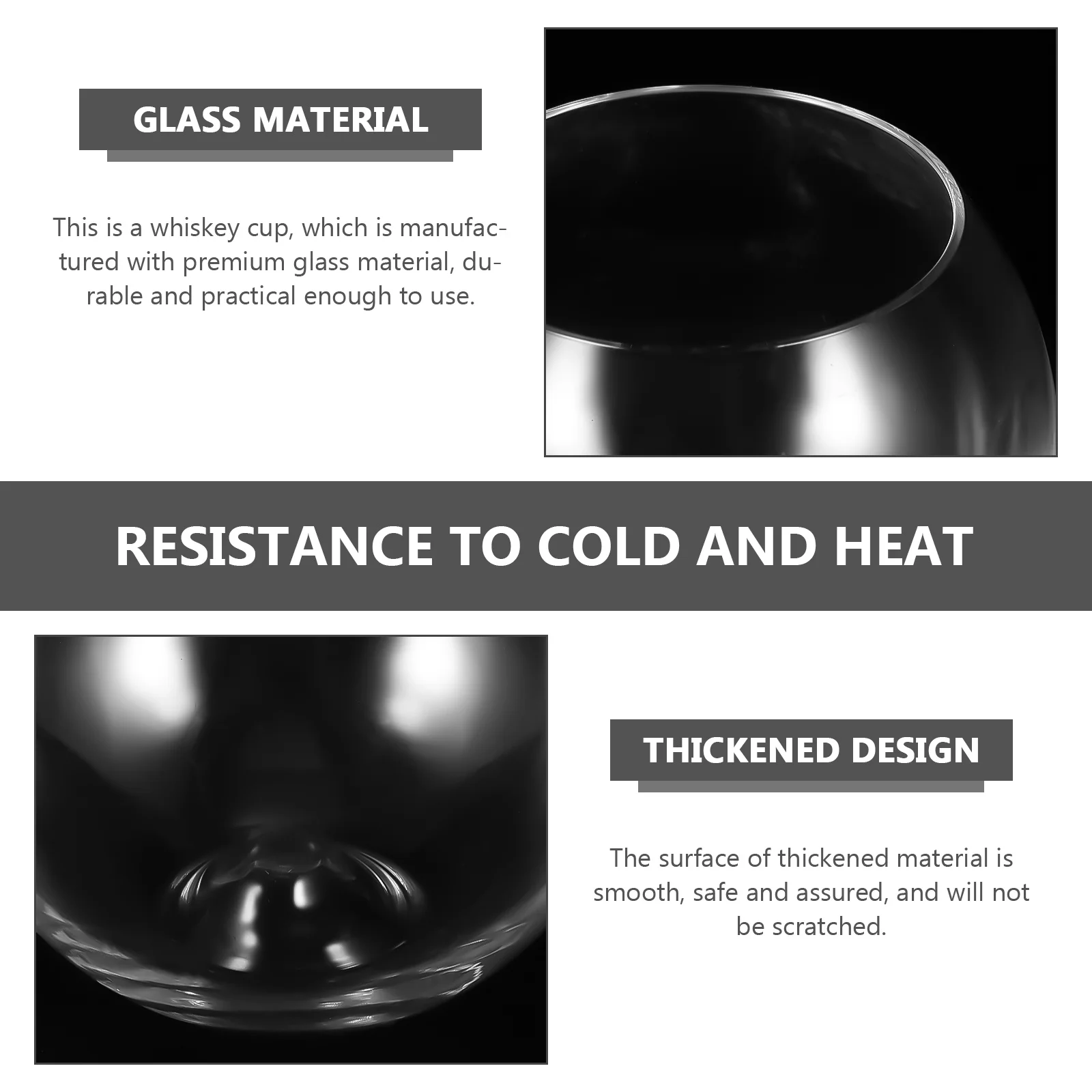 1 Juego de copas de vino de cristal Premium, diseño Simple para whisky, vino, beber, taza transparente sin tallo multifunción para el hogar