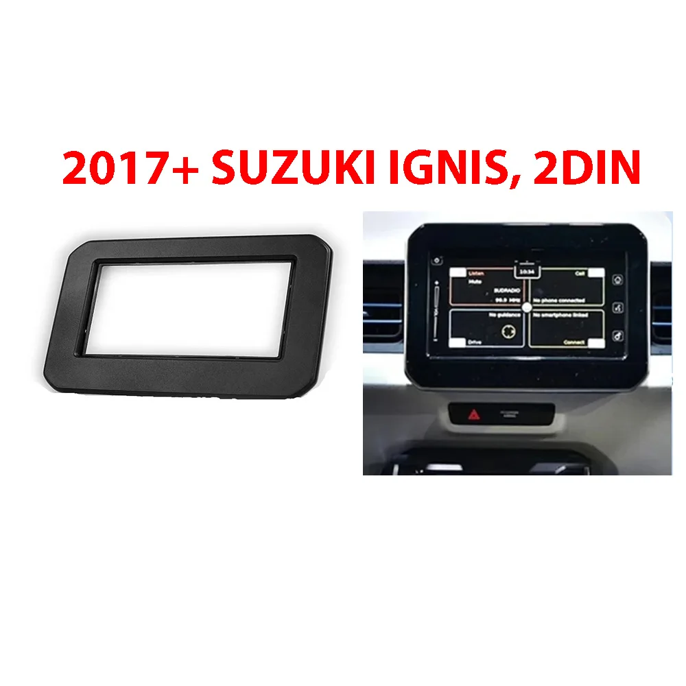 7 INCH 2 Din Audio Panel DVD Navigation Panel Frame Car Fascias Stereo Radio Panel for SUZUKI IGNIS 2017+