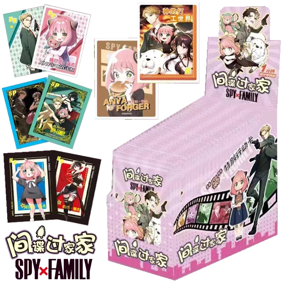 Original SPY×FAMILY Card For Children Franky Franklin Sylvia Sherwood Family Daily Anime Limited Game Collection Card Kids Toys