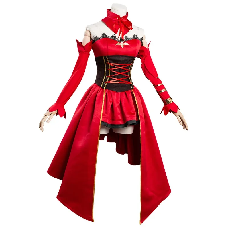 Singxeng anime Takt suit. Fortune Boutique cosplay costume Halloween carnival costume women girls Red French dress custom