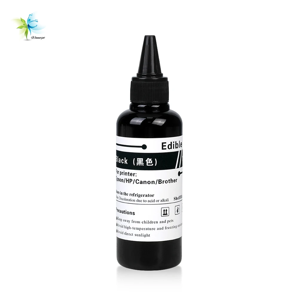 Winnerjet 100ml Decorative ink refill ink bottles for Epson hp Canon Brother etc ink printer and for some coffee printers