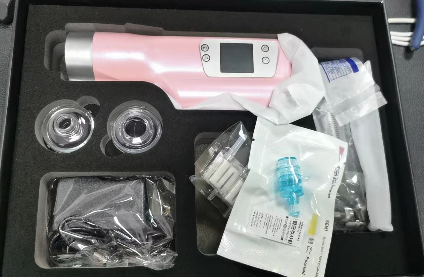 6 styles de pistolets de mésothérapie Haifeel Touch, profondeur réglable, injecteur hydraulique manuel, machine de beauté pour les soins de la peau