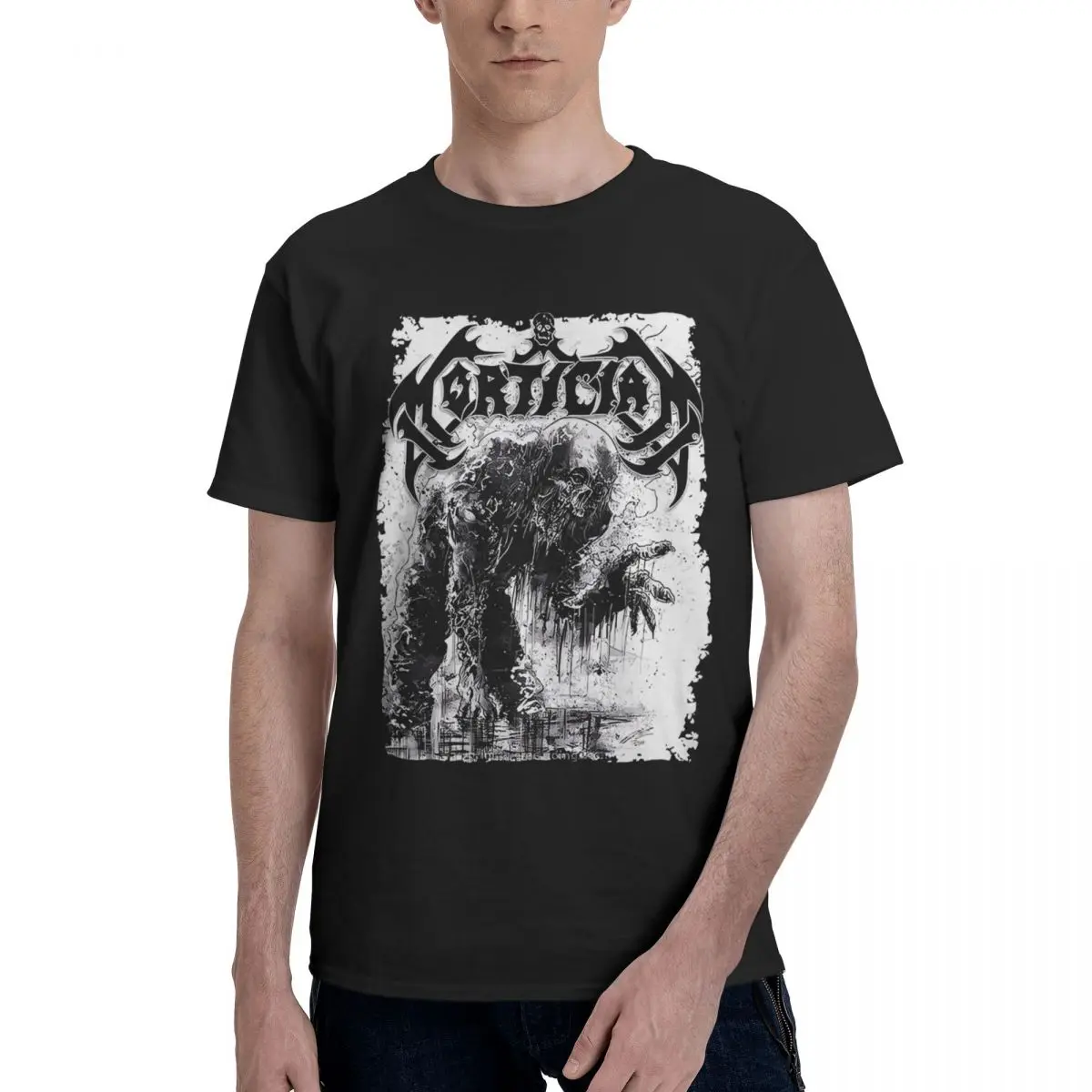 

Mortician Band 100% Cotton Casual Breathable Confortable Tshirt Funny T-Shirt For Men Men's Tops