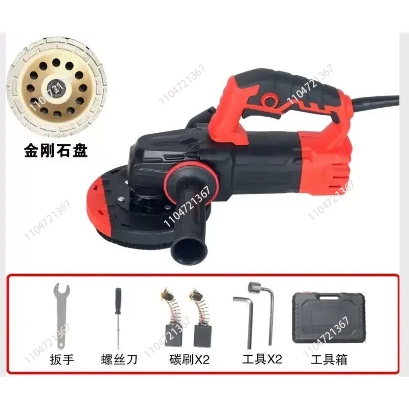 Wall Grinding Machine Ground Concrete Polishing Dust -Free Ground Angle Grinder Six Gear Adjustment