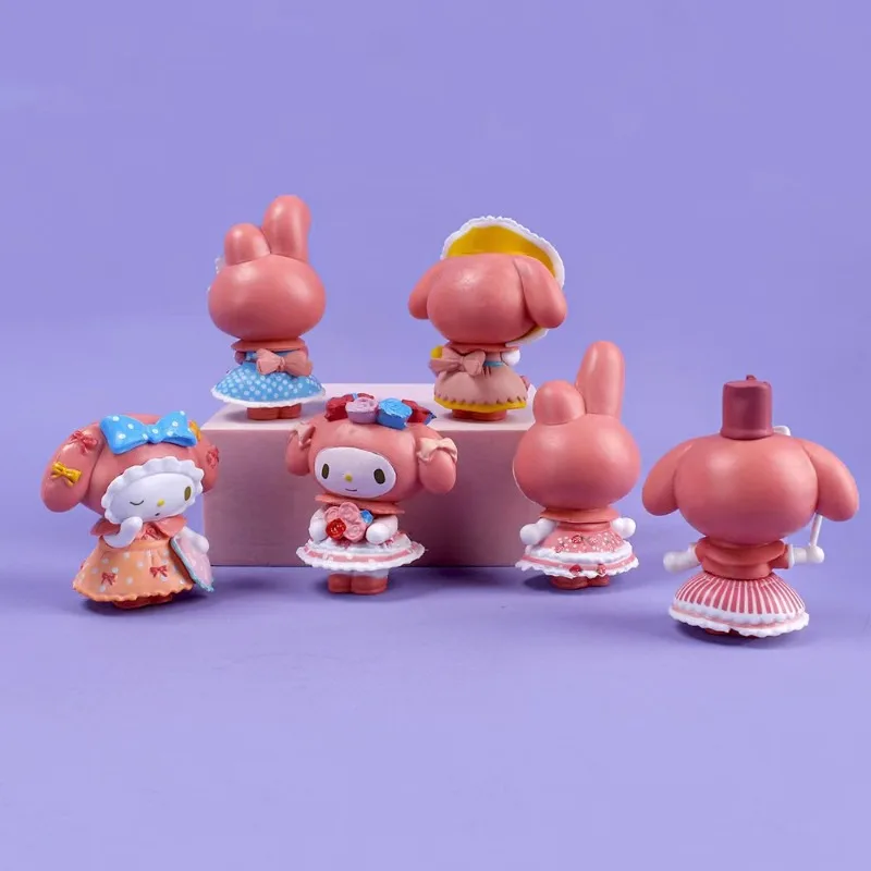 ティーパーティーメイドパック メロディ クロミ フィギュア ドール ブラインドボックス ガールハート 漫画ガール ケーキオーナメント