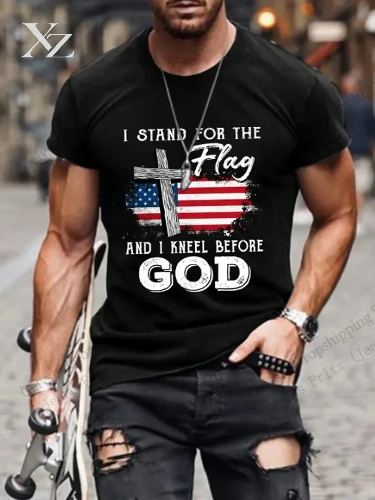 4th of July USA Flag 3D Print T-shirt Men Women Fashion Short Sleeve Tops Tees Streetwear Vintage Apparel Tshirt Camiseta Hombre
