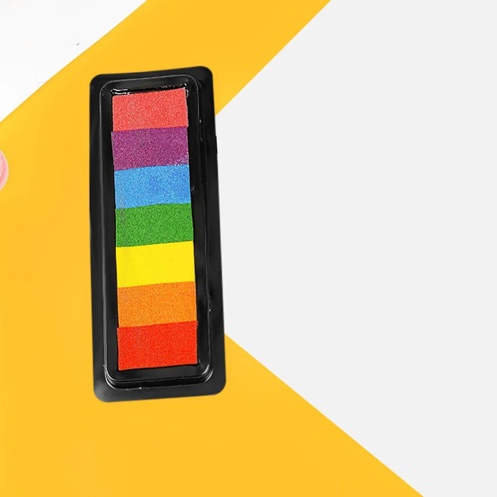 2 قطعة قابل للغسل فنجر اللوحة منصات الحبر آمنة الاطفال DIY بها بنفسك الحرفية ختم منصات سكرابوكينغ بطاقة صنع مختمة مجموعة طوابع اليد للأطفال