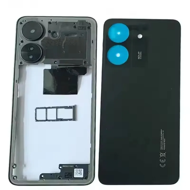 Pełna obudowa dla Xiaomi Redmi 13C 4G rama środkowa + tylna pokrywa baterii tylna klapka + taca na kartę SIM + obiektyw aparatu — zdjęcie produktu 4