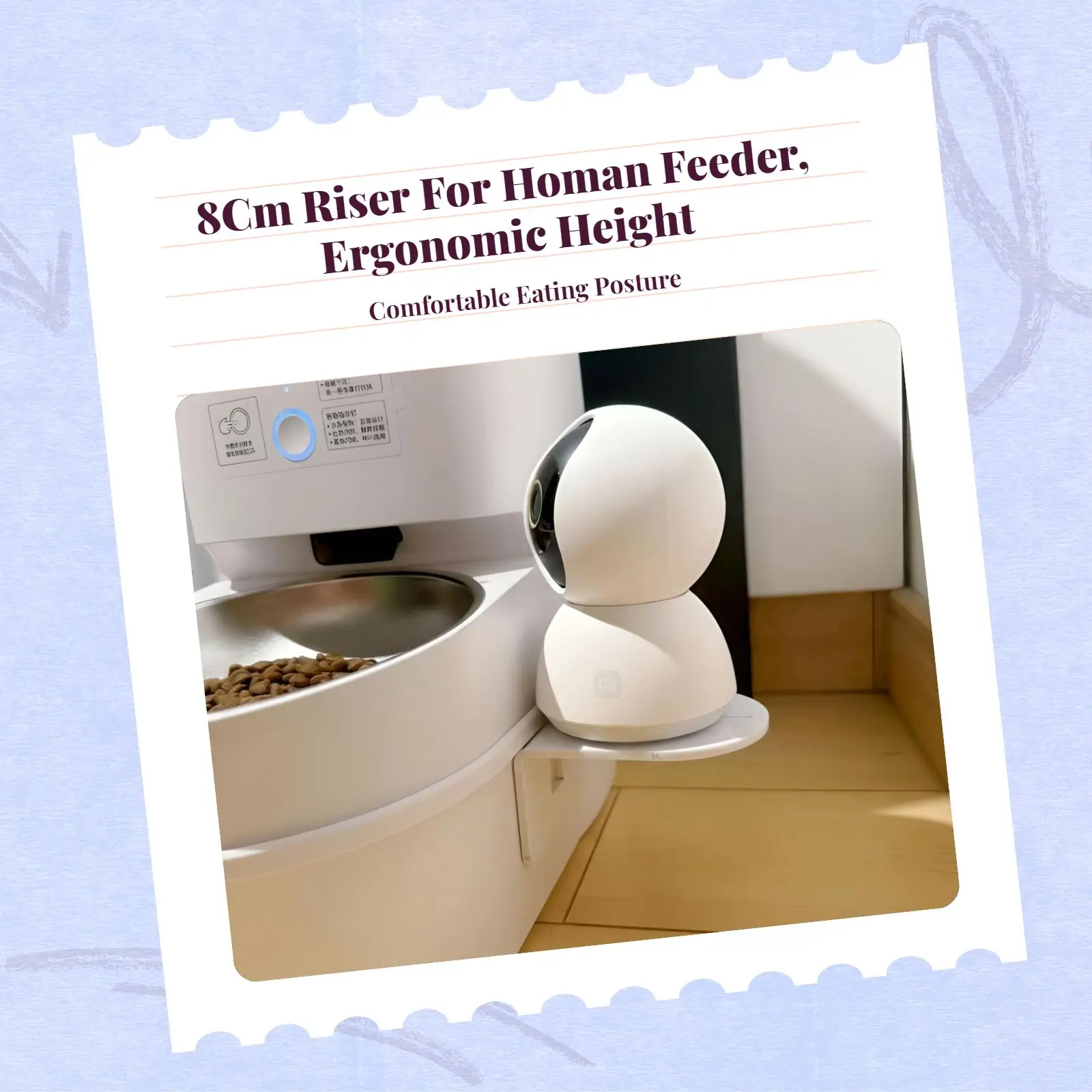 Picture 4: Adjustable elevated pet feeder