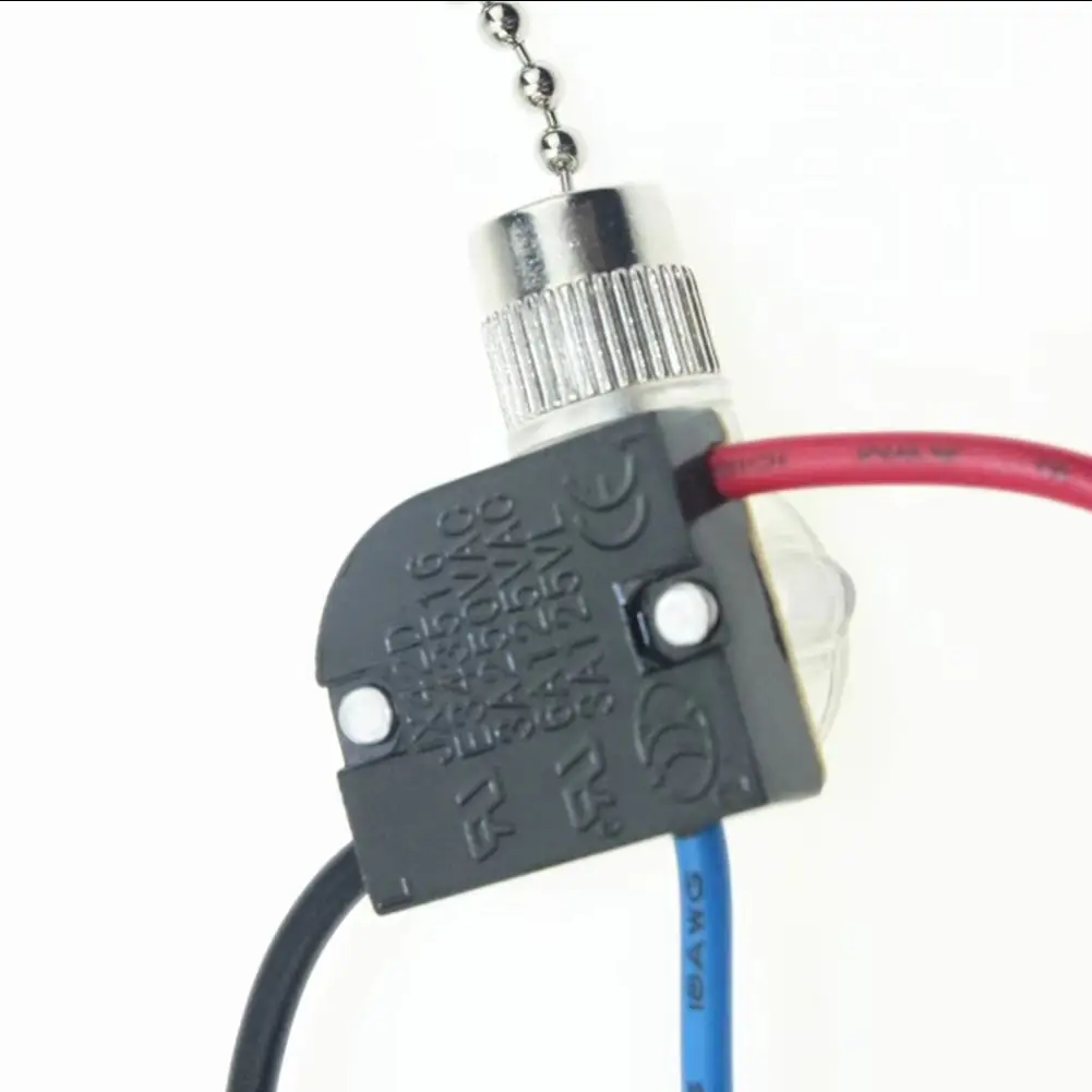 3-Wire Fan Ceiling Switch Beads Chain for Wall Light Pull Cord String Set for Light Universal Ceiling Fan Wall Light