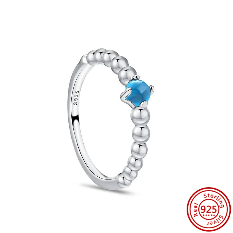 Neuer glänzender klassischer quadratischer Kronen-Herzring aus 925er Sterlingsilber, exquisiter Luxus-Charm-Schmuck, Überraschungsgeschenke für die Feiertage