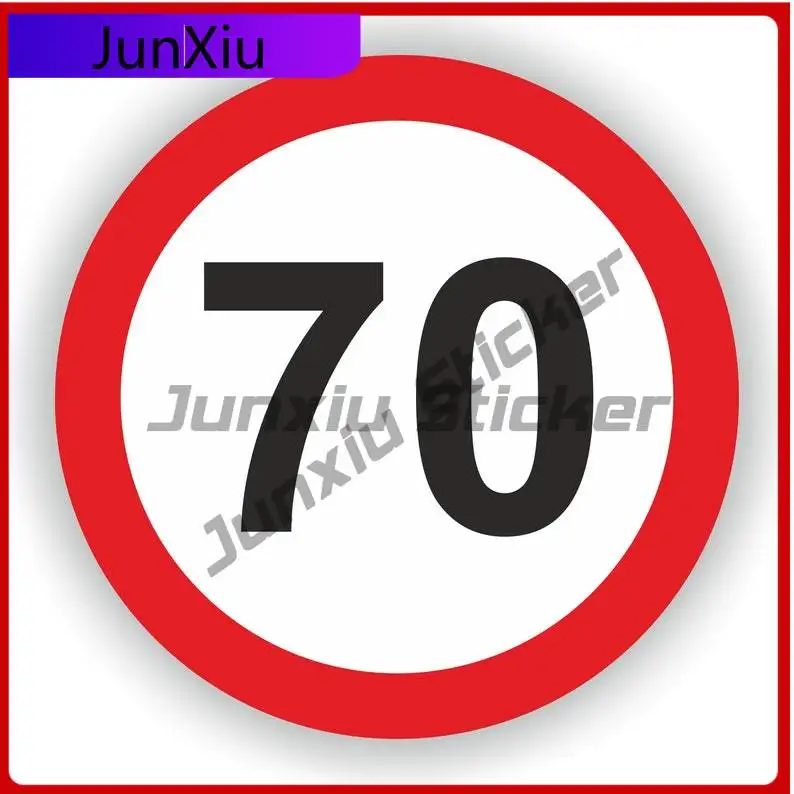 

Speed Limit 70 Warning Sticker Cute Truck Motorcycle Anti UV Exterior Parts Vinyl Decal For Car Truck SUV Window Bumper Laptop