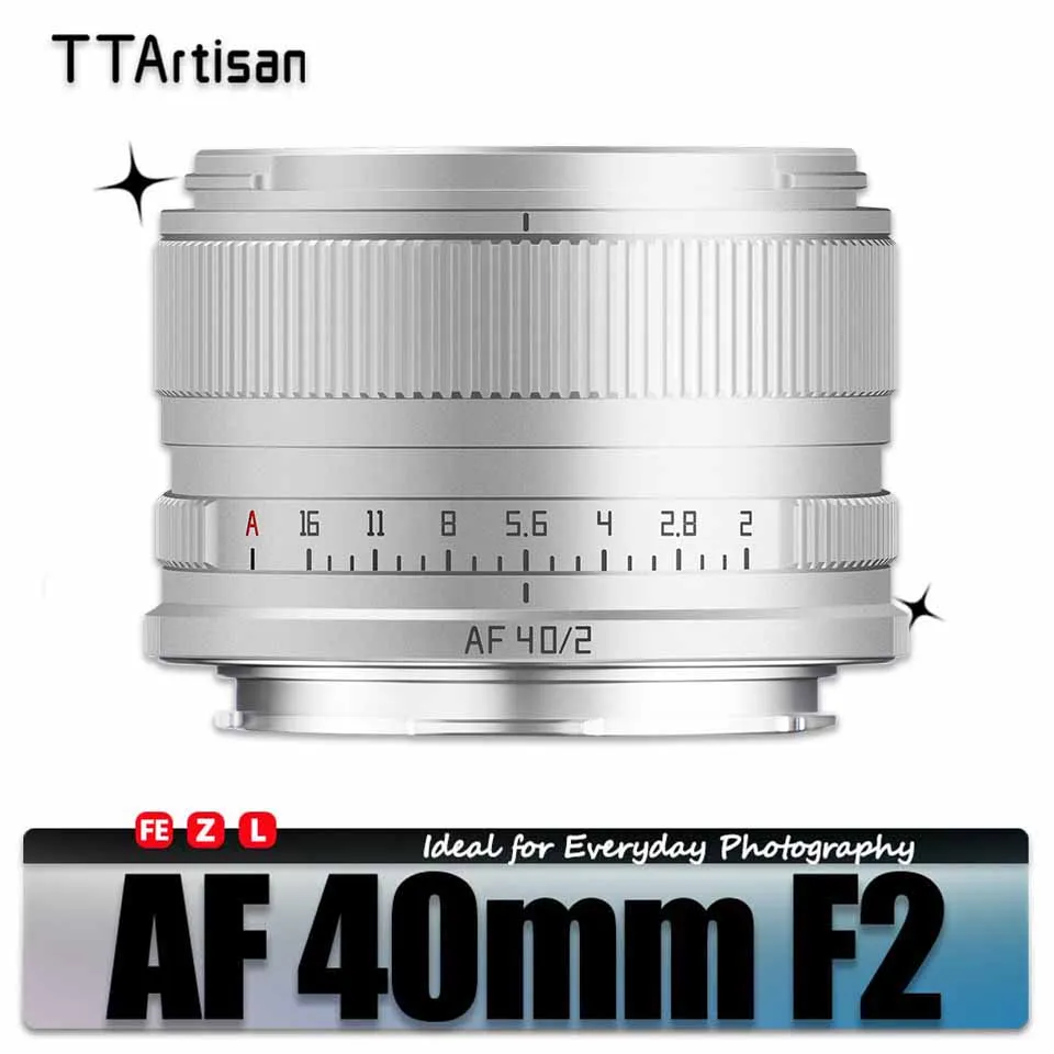 

TTArtisan Full Frame AF 40mm F2 Standard Prime Camera Lens for Portrait Photography with Sony E Nikon Z Leica L-mount