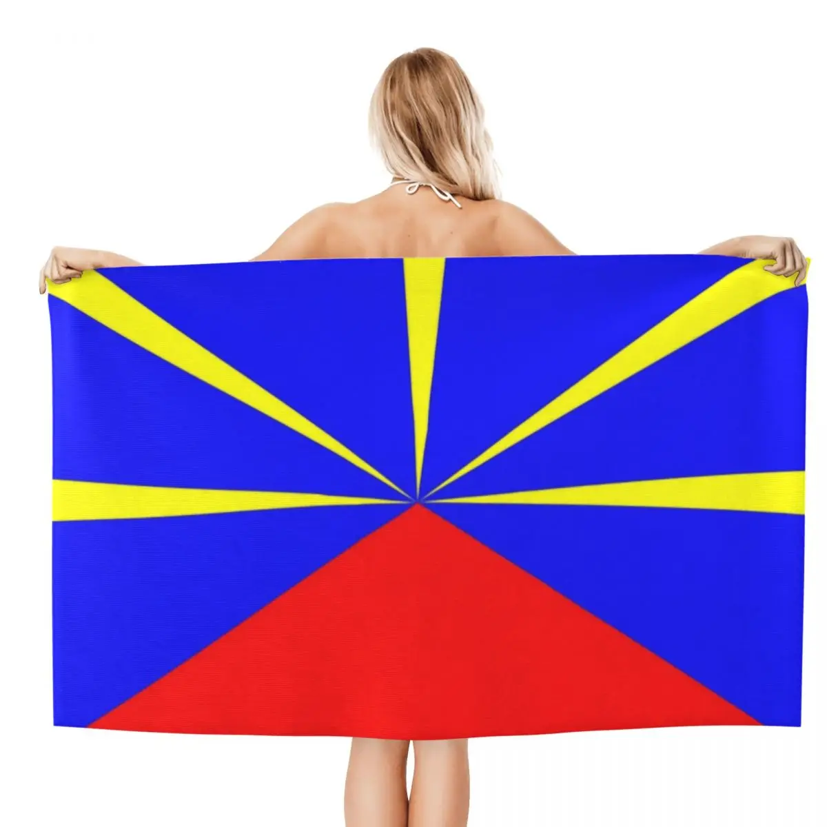 974 Reunion Island Flag Breathable Microfiber Beach Bath Towel Quick Drying Reunionese Proud Shower Sports Towels