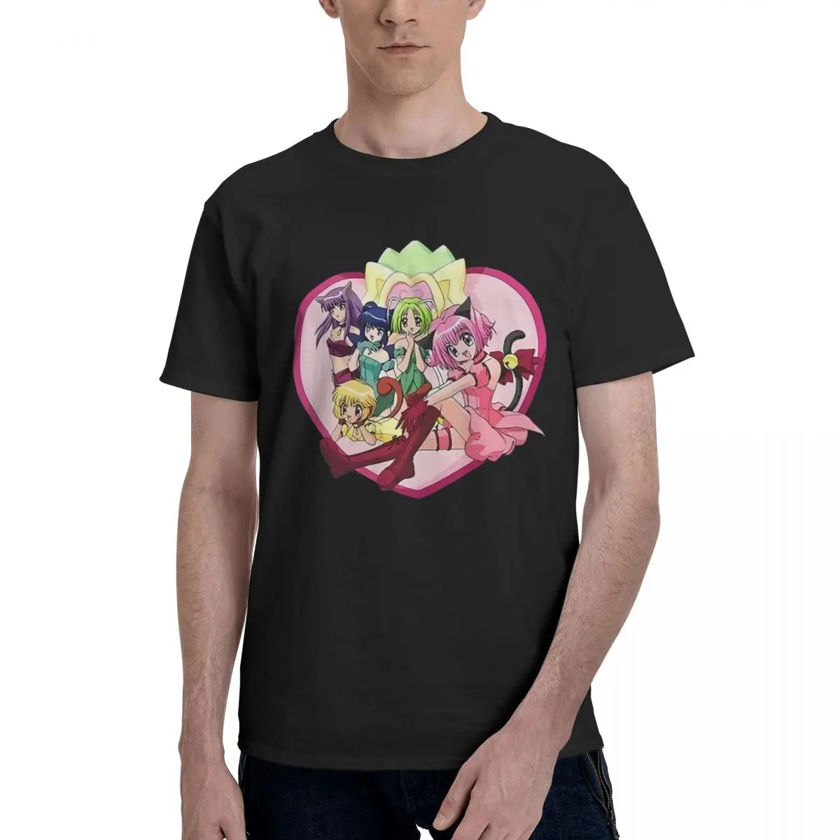 

Tokyo Mew Mew Graphic 100% Cotton Casual Breathable Confortable T-Shirt New Gifts And T-Shirts Men's Wear