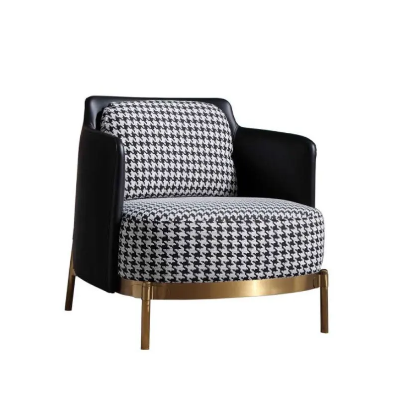 

Lazy small sofa, leather cloth Nordic simplicity, modern leisure, living room and bedroom