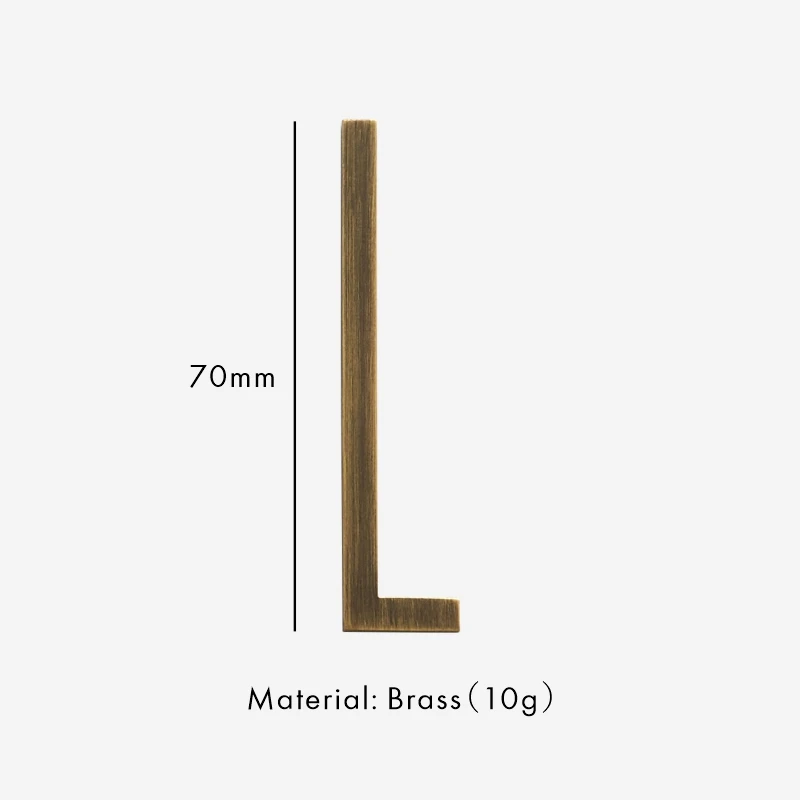 Nurlin 70mm AB kleur Messing Huisnummerborden Appartement Adres Brievenbus Letters Brons
