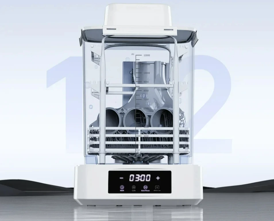 Cleaning Volume For LCD SLA 3D Printer 2-in-1 Curing Washing Machine For Photon M5s X 6ks ANYCUBIC Wash&Cure 3 Plus Large