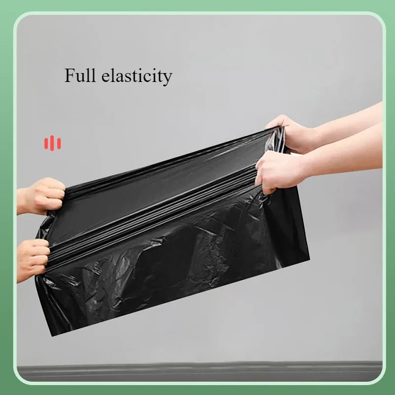 1/5PCS Home Drawstring Thickened Bundle Mouth Pe Plastic Bag Garbage Bag Large Capacity Lift Type Office Kitchen Garbage Bag