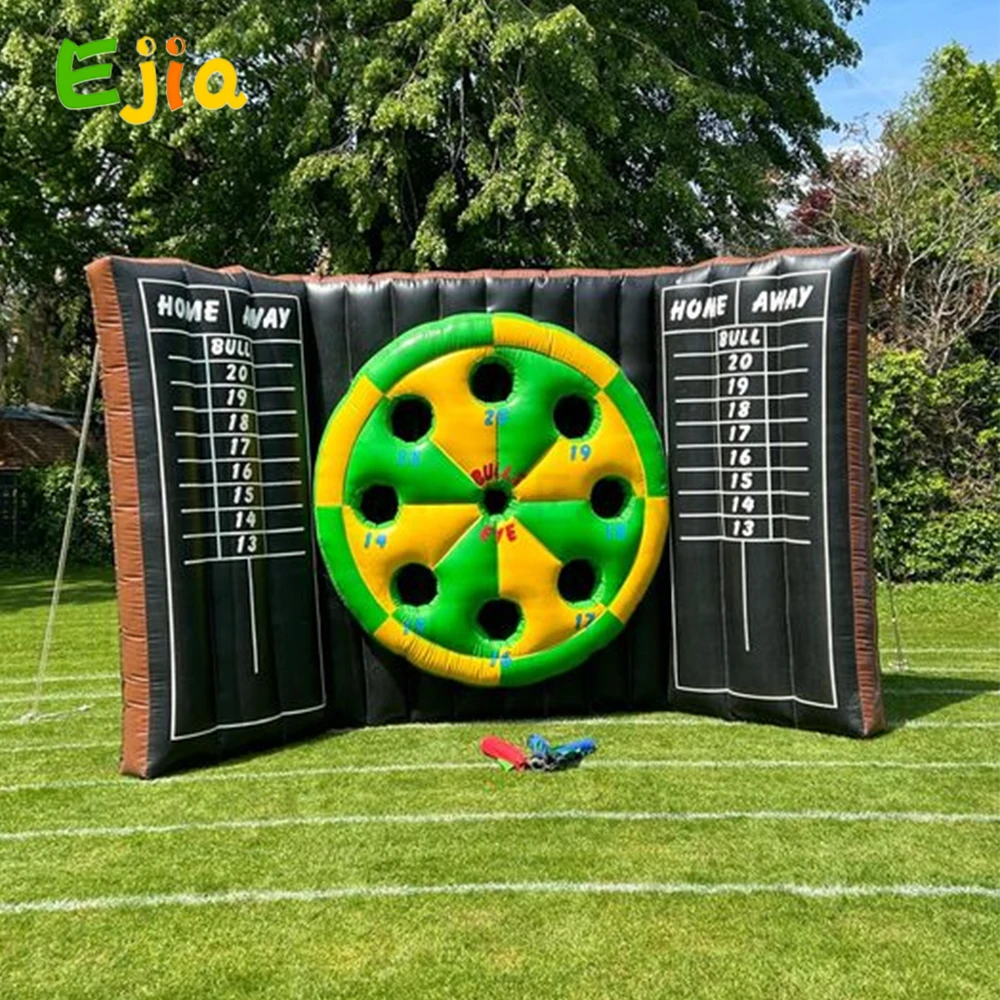 

4X3m/13FT Portable Commercial Giant Dart Toss Games Inflatable Sticky Darts Games Outdoor for Kids and Adults