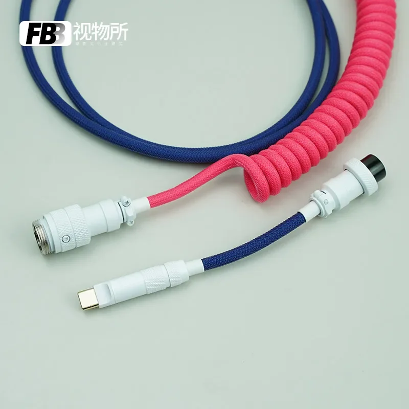 FBB Cables Woyanshe EPBT Daifen KON.MOMO Keycap Joint Customized Customized Keyboard Cable Type C for Mechanical Keyboard