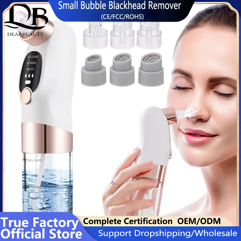 Newly Upgraded Small Bubble Blackhead Remover Slant Screen Version Specially Designed For Different Skin Types USB Rechargeable