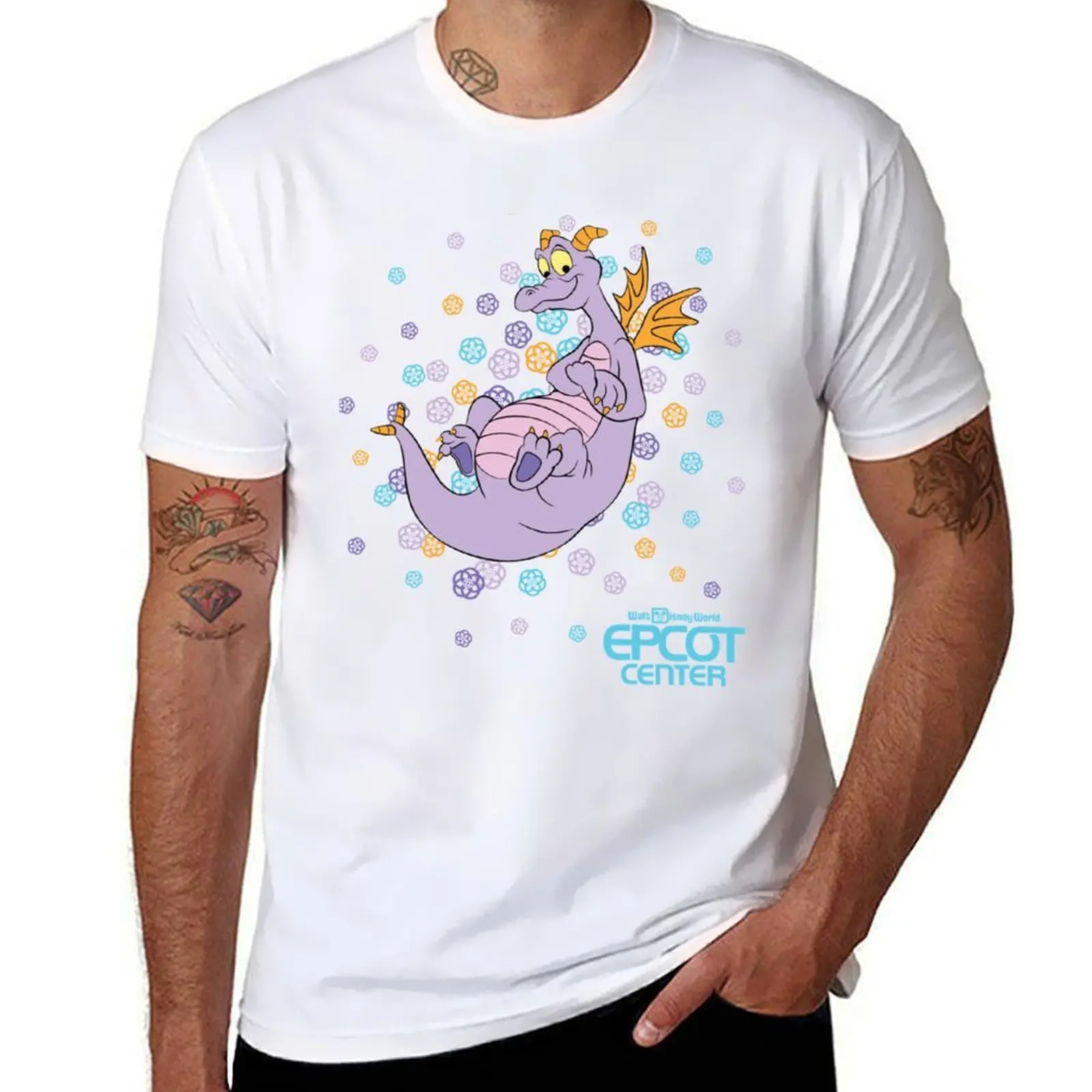 

EPCOT CENTER Confetti Figment T-Shirt t shirts for man graphic vintage man t shirt designer T-Shirt