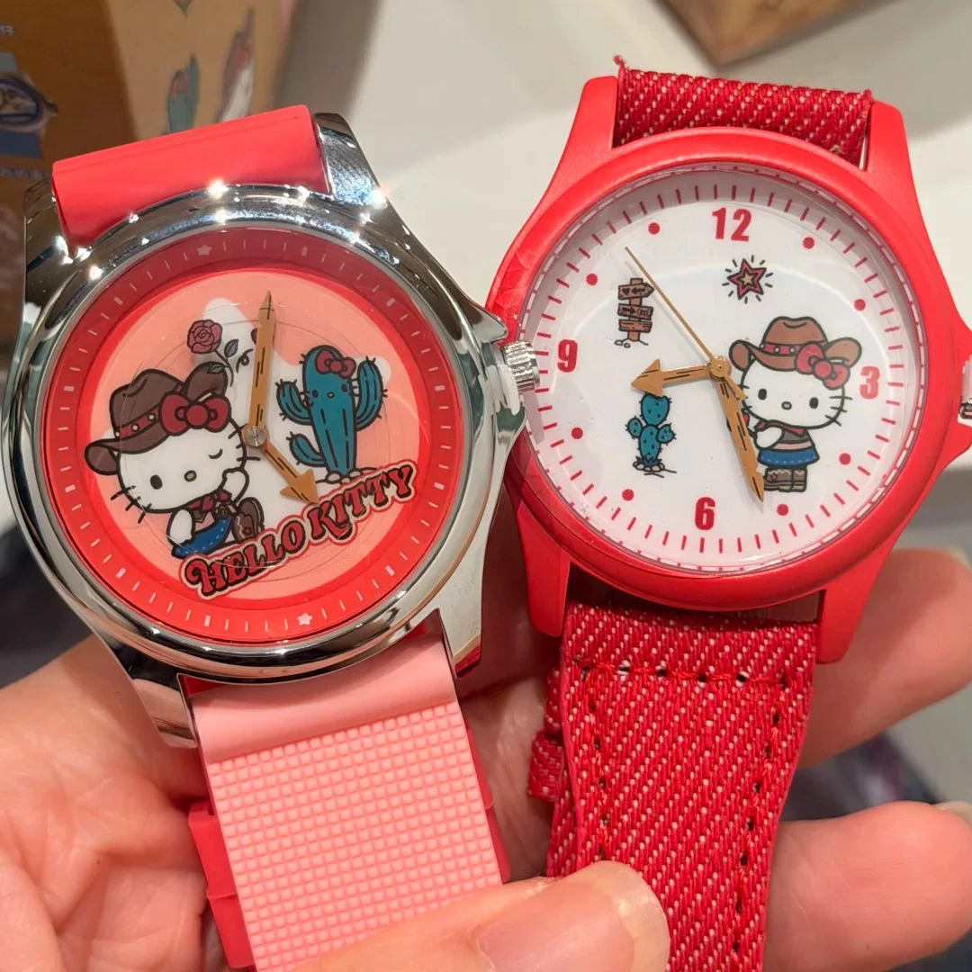 Hello Kitty Busy Denim Series Watch Blind Box Electronic Wristwatch Cinnamoroll Cute Gift For Girls Daily Accessory Collectible - view 6