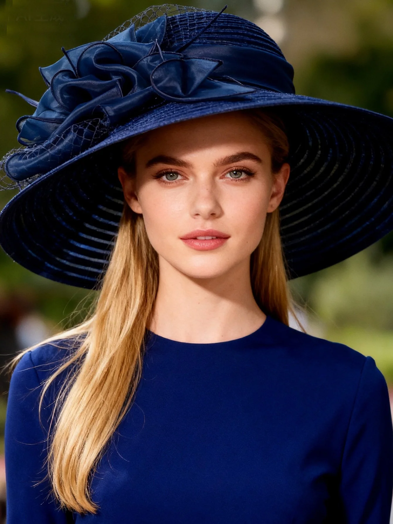 FS Black White Elegant Church Wedding Straw Hats For Women Ladies Flowers Large Brim Fedora Hat Sun Kentucky Party Derby Hat