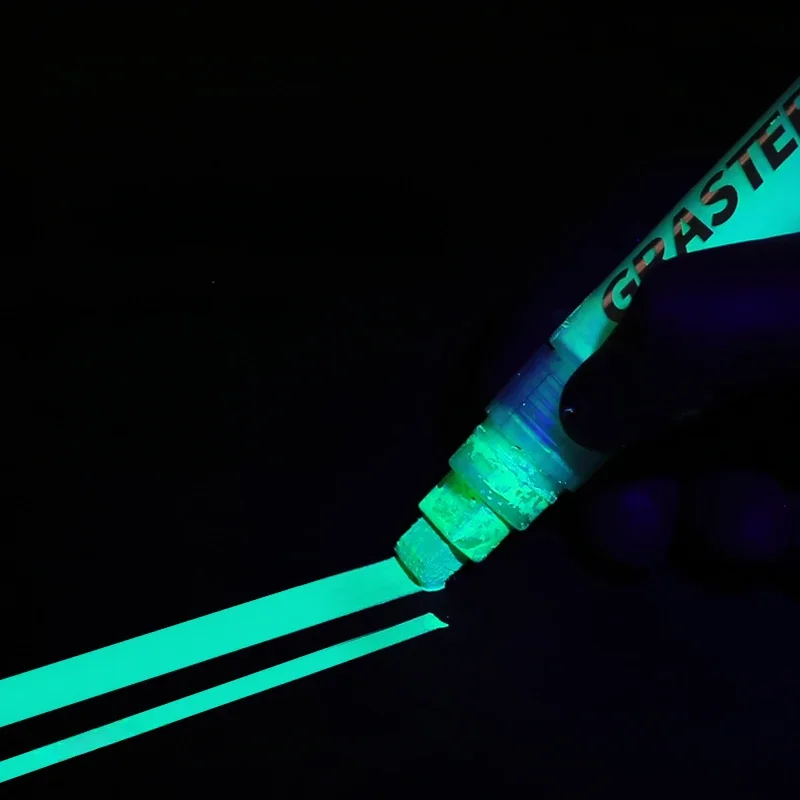 5-color 8/10/18mm Fluorescent Graffiti Flow Pen for Metal Plastic Paper Fabric Marking Can Add Ink Acrylic Pigment Marker Pen