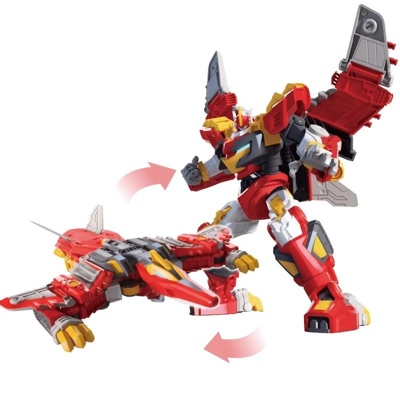 Robô de deformação diy fogo dragão mech modelo de plástico brinquedos computador mesa ornamento brinquedos das crianças para meninos aniversário convidados presentes