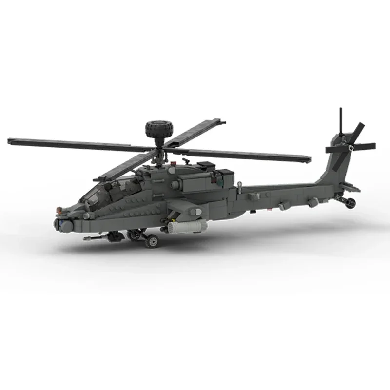 Moc Bouwstenen Militair Model Boeing AH-64 Apache Fighter Technologie Modulaire Blokken Geschenken Speelgoed Voor Kind DIY Sets Montage