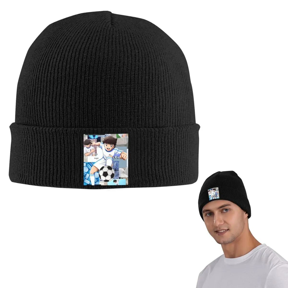 Ozora Oliver Atom Capitan Tsubasa Warm Knitted Cap Fashion Bonnet Hat Autumn Winter Outdoor Beanies Hats for Men Women Adult