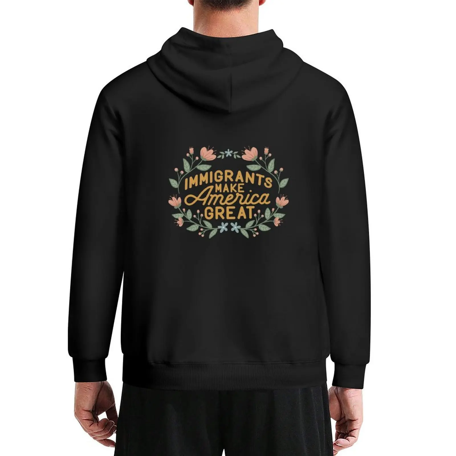

Immigrants Make America Great Hoodie mens clothes men clothing autumn jacket men anime clothes anime hoodie