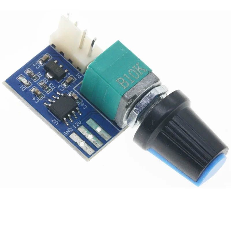 Fan governor PWM speed controller 12V single channel 4 pin low power mute for computer case fans