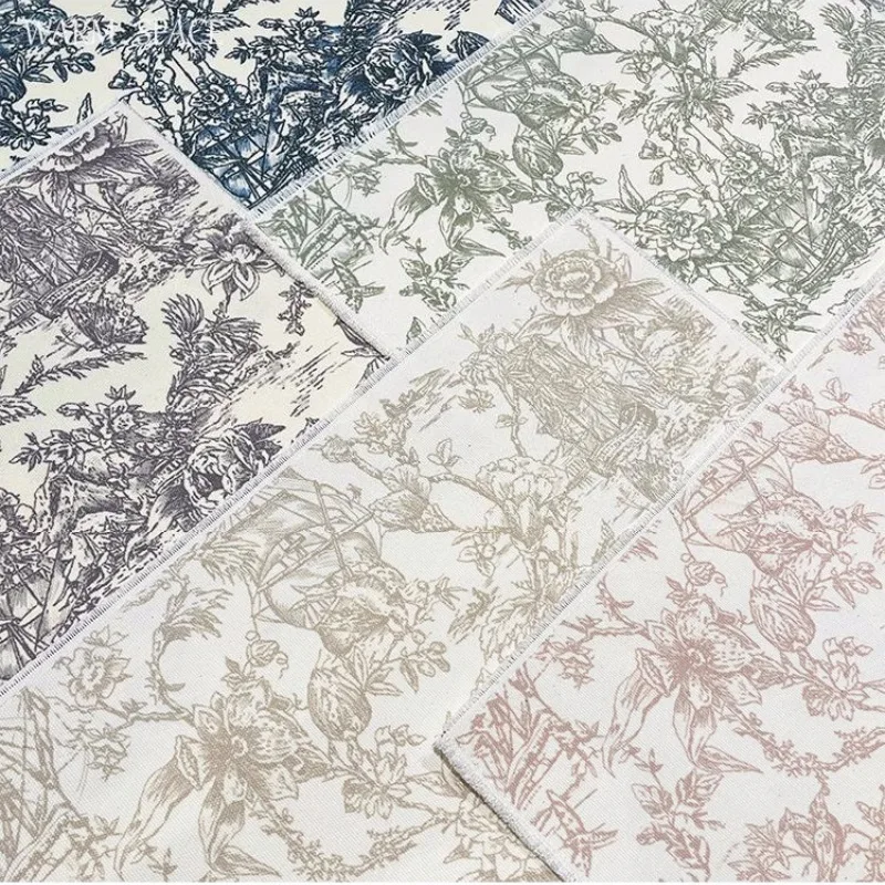 Cotton Linen Restaurant Placemat Waterproof Rectangle Heat Resistant Mats Household Dustproof Table Mat