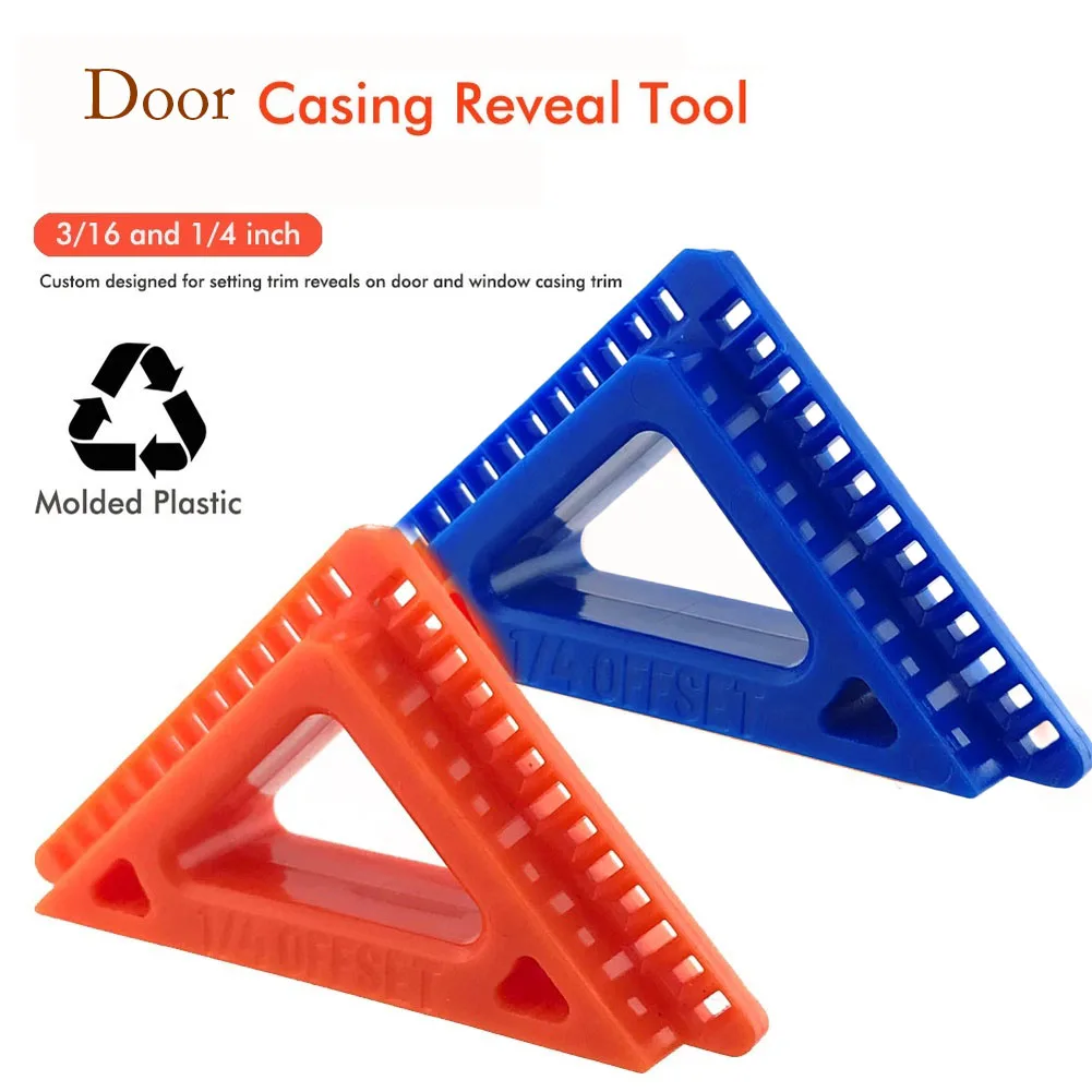 Door Scribers Casing Reveal Tool Door Frame Tool 3/16 1/4 Inch Offset Trim Spacer Marking Gauge Large Text Markings