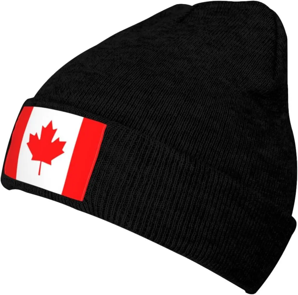 Flag Beanie Hat for Women Men Winter Warm Patriotic Knitted Hat Soft Stretchy Ski Beanie Cap Unisex Skull Caps