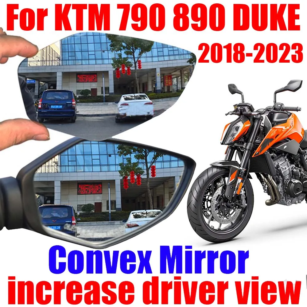 For KTM DUKE 790 890 DUKE 790DUKE 890DUKE DUKE790 Accessories Convex Mirror Increase Rearview Mirrors Side Mirror View Vision