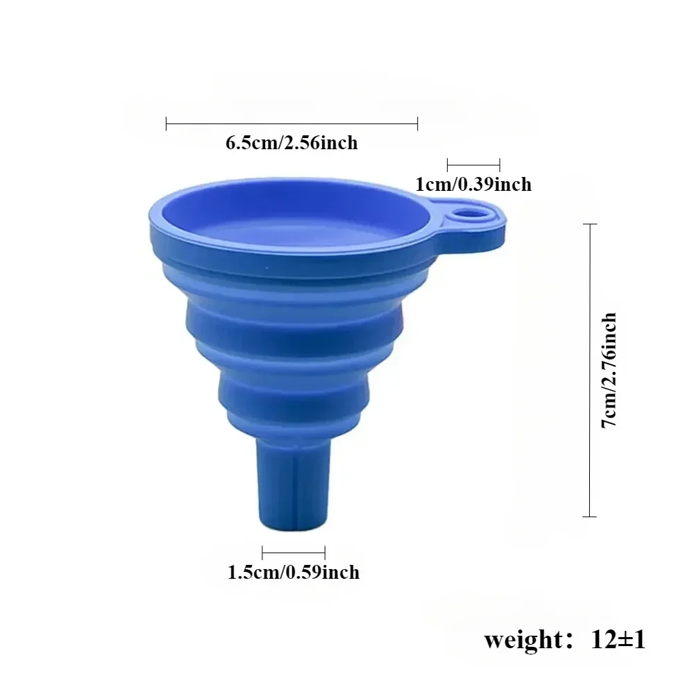 Воронка для двигателя автомобиля, универсальная силиконовая воронка для жидкости, воронка для замены омывающей жидкости, складная портативная воронка для замены моторного масла, бензина