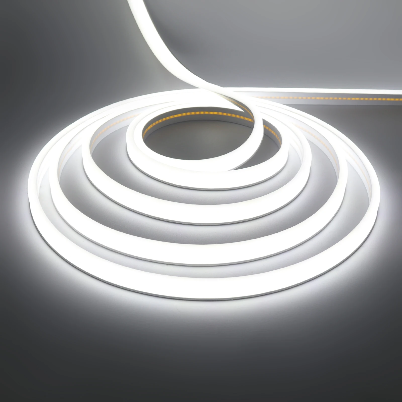 Zonne-energie COB Neon Strip 24V 320Leds/M 3000K 4000K 6000K IP67 Waterdichte Outdoor tuin Decor Flexibele Lint Touw LED Licht