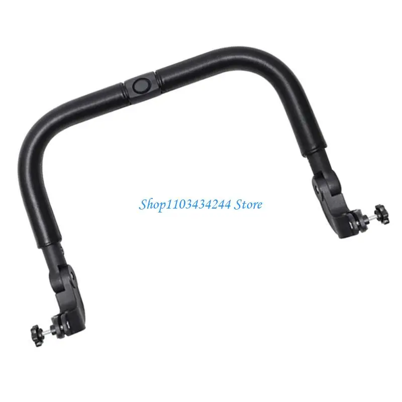 

Protective Baby pram Armrest,Easy Carry Designs Secure Toddler pram Handrail PU Handle for Safe Infant Mobility