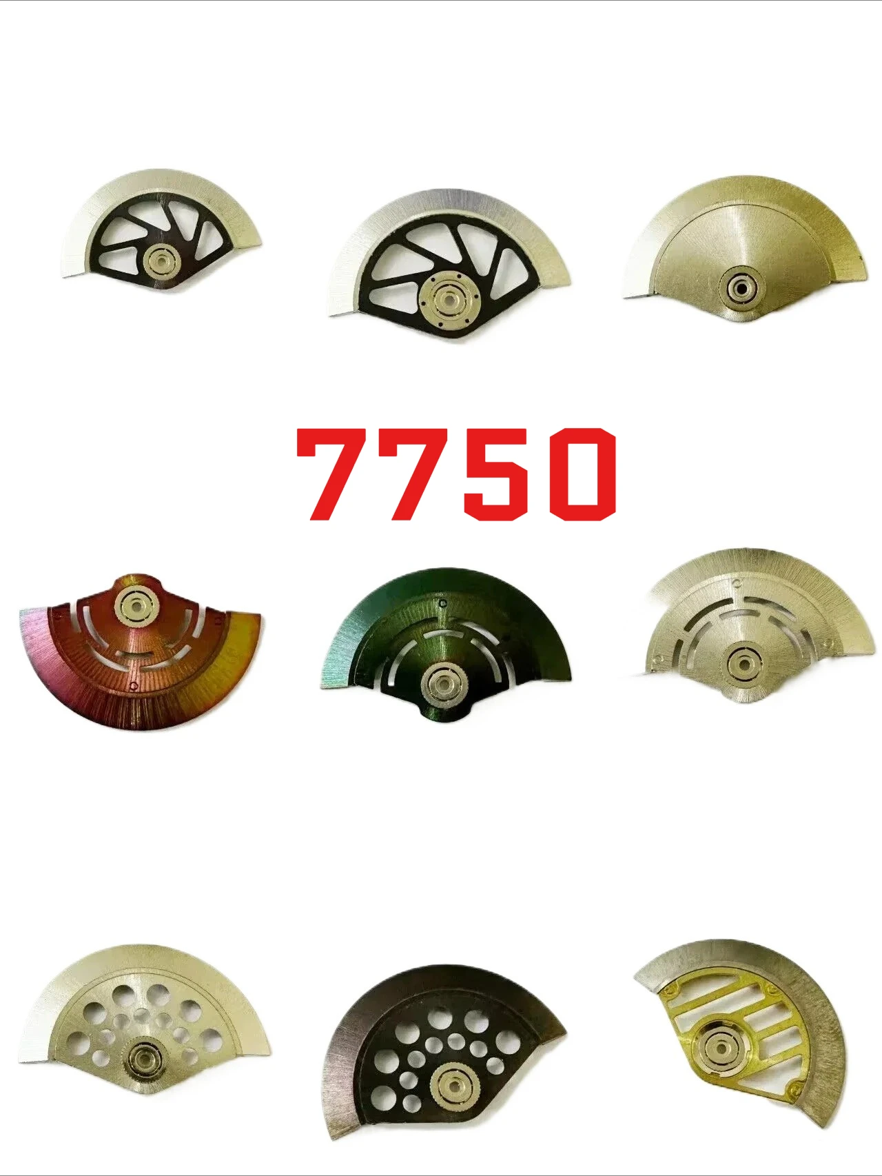 1Pcs Watch Movement Oscillating Weight Rotor Replacement Part for Chinese Dandong Shanghai 7750 7751 7753