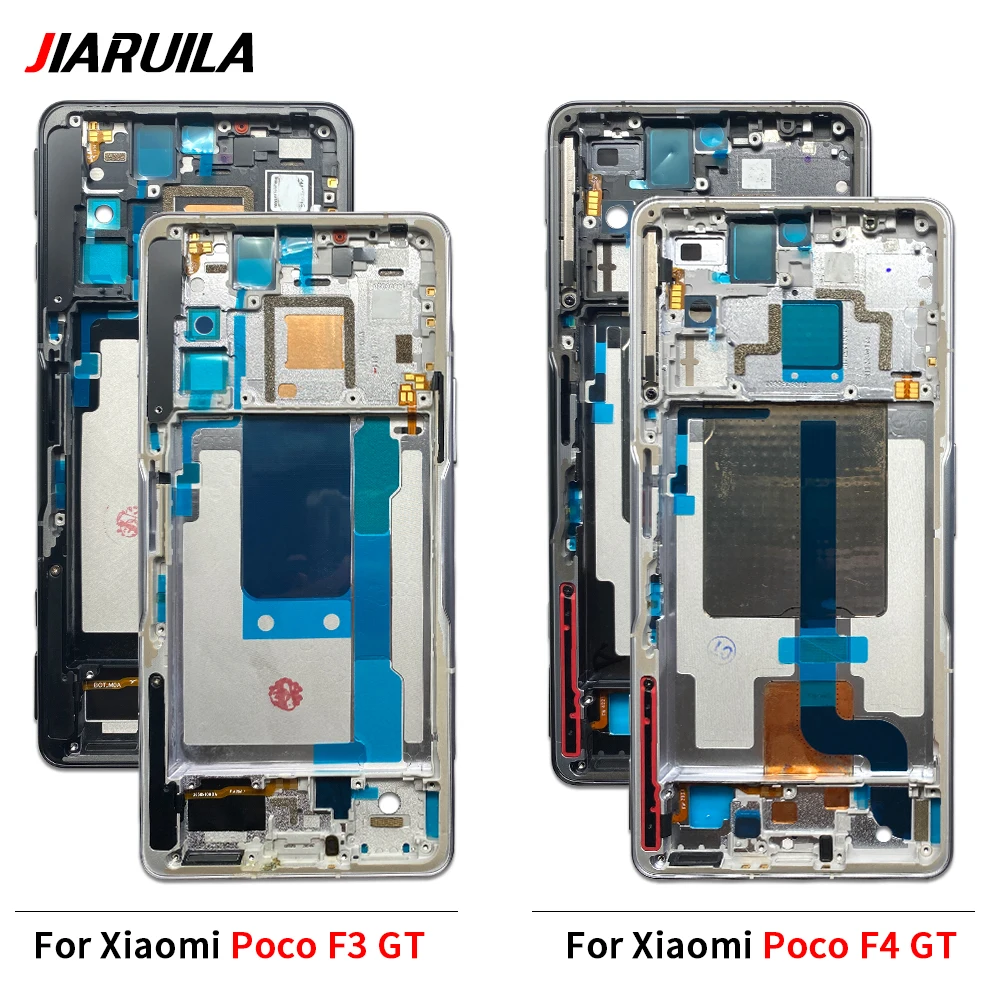 Front Housing LCD Frame Shell Screen Bezel Holder Replacement Parts For Xiaomi Poco C65 X3 F3 F4 GT M3 M4 Pro 4G 5G M5S X5 X6 image 4