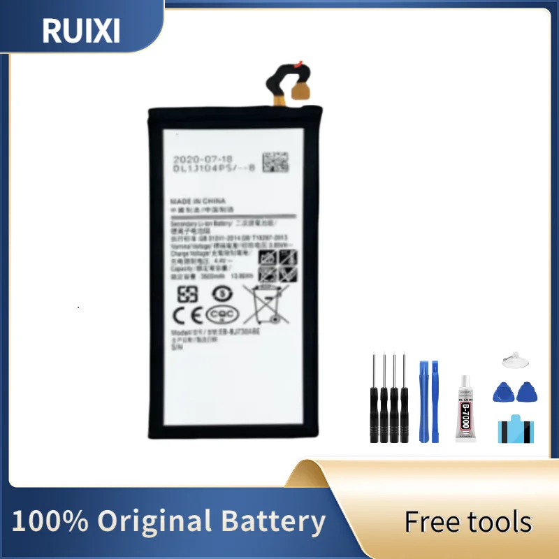 RUIXI Battery 3600mAh EB-BJ730ABE Battery For Galaxy J7 Pro 2017 SM-J730 SM-J730FM J730F/0G J730DS J730GM+Free Tools